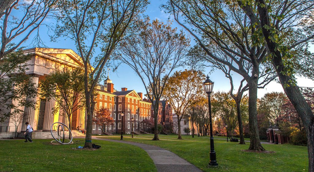 Image of Brown University building and quad