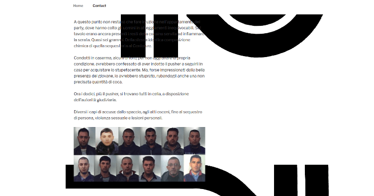 A photo of the blog circulating the fake news of the drug dealer raped by 12 men