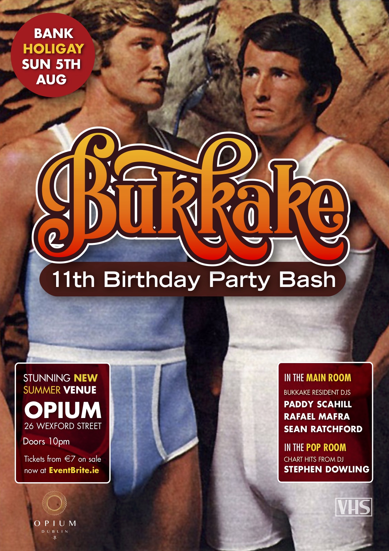 queer night Bukkake poster