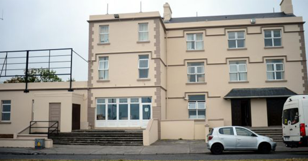The exterior of the direct provision building in Galway