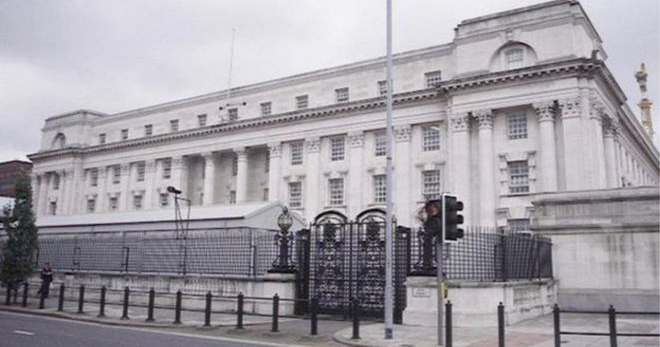 The High Court in Belfast, where a Belfast man was refused bail after being charged with sexual abuse.