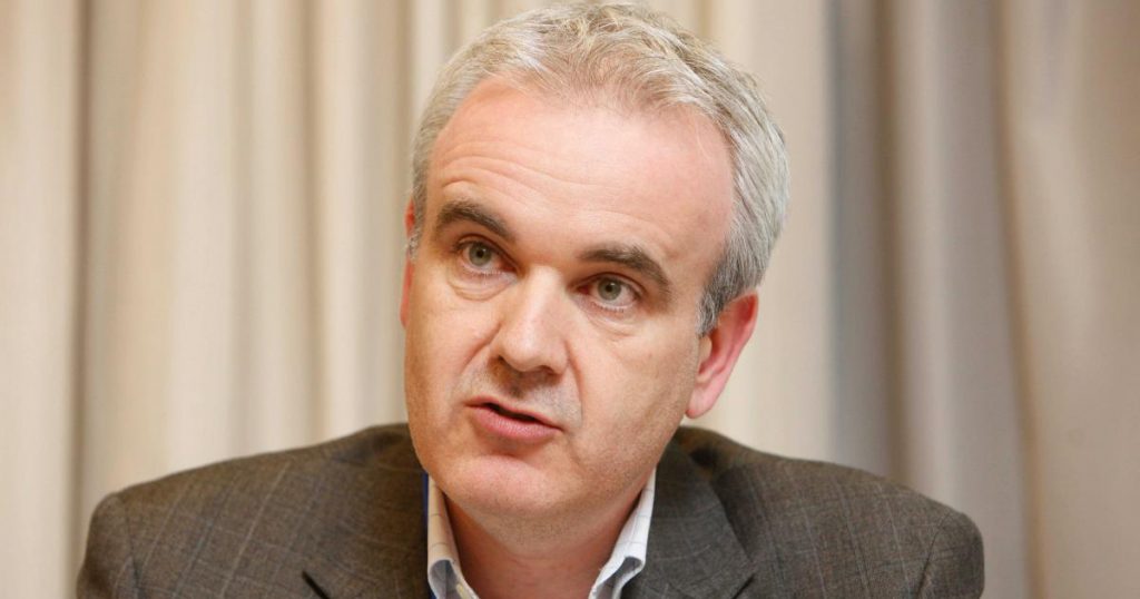 Colm O'Gorman speaks at a press conference