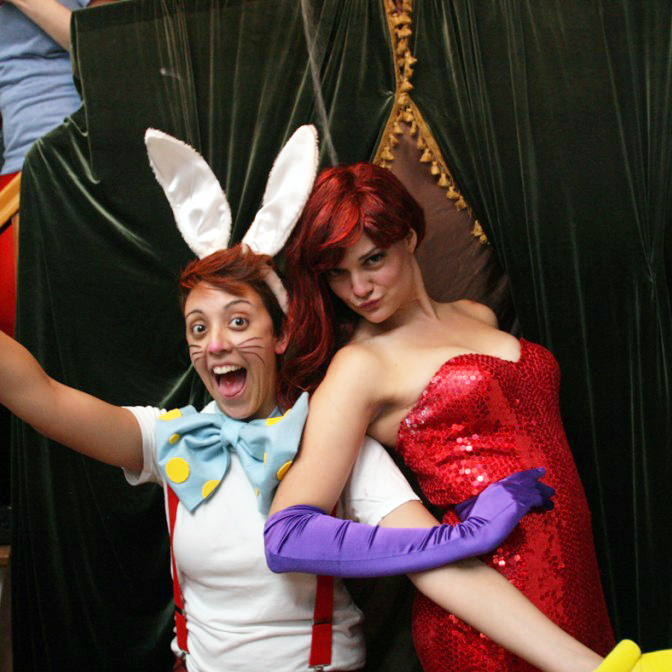 Roger and Jessica Rabbit Halloween costumes