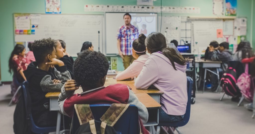 Image of a classroom. The Baptism barrier excludes children from all backgrounds from Irish schools.