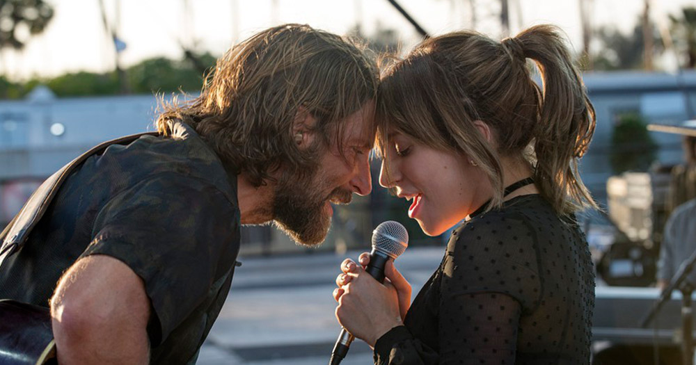 Lady Gaga and Bradley Cooper image from the movie A Star is Born