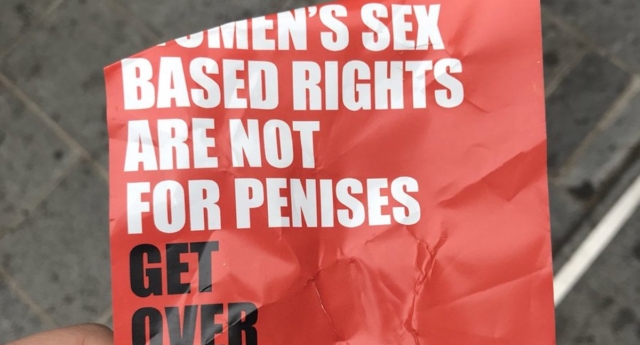 anti-trans poster Edinborough