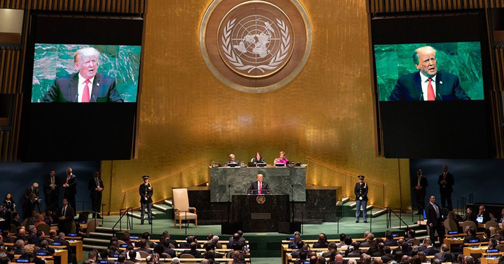 Trump addresses UN