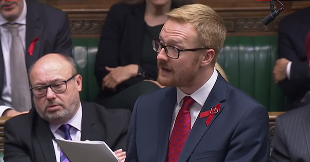 MP Lloyd Russell-Moyle in the House of Commons,