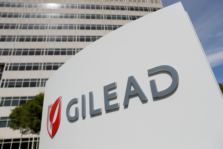 Gilead sign outside their headquarters