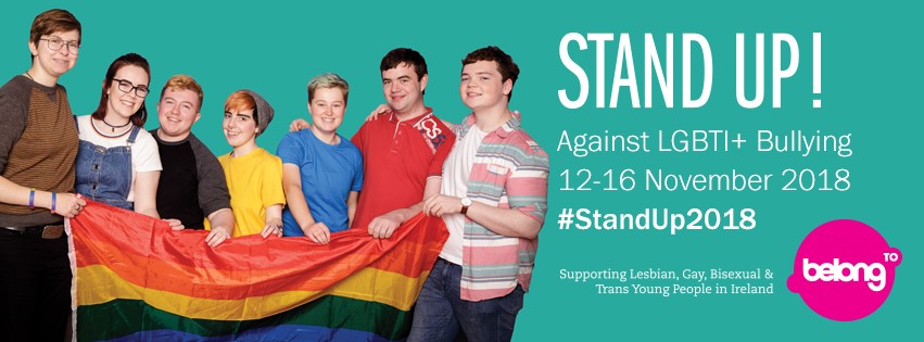 stand up poster against anti-lgbt bullying