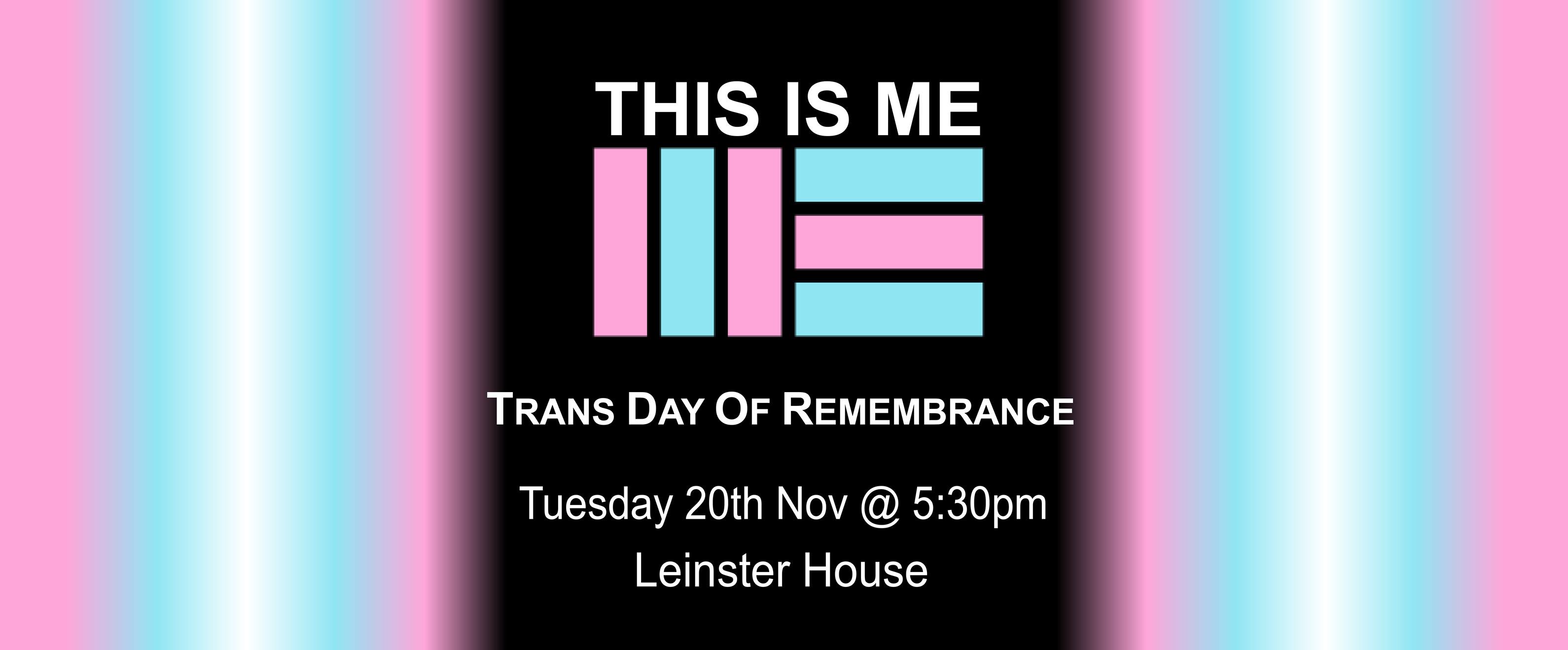 Trans day of remembrance protest poster