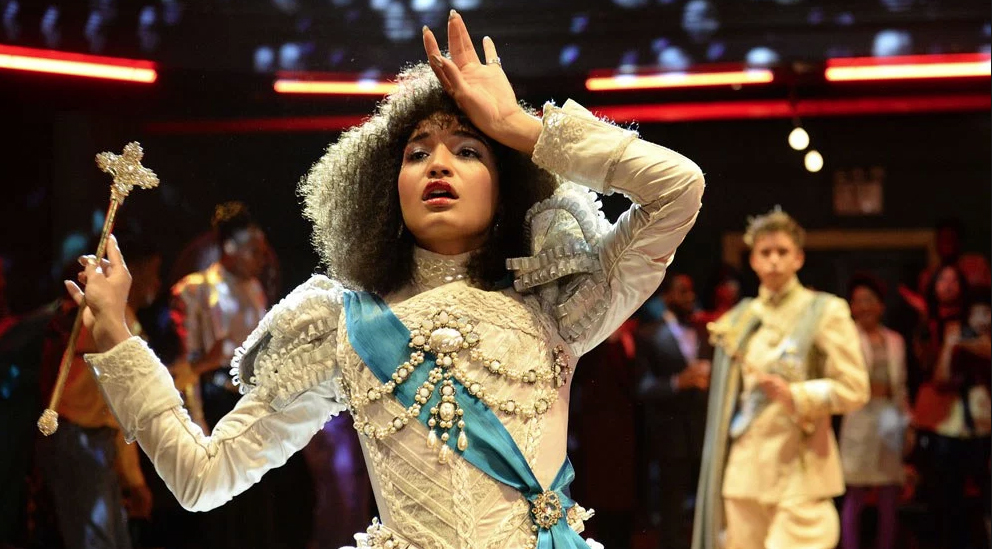A still from the ballroom scene in Pose.