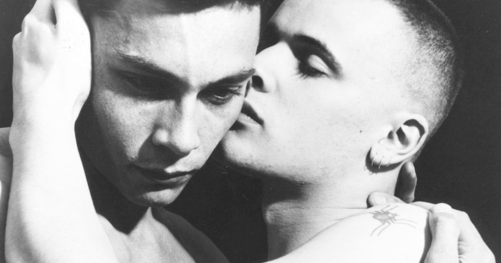 A still of two men embracing in a Derek Jarman film. IMMA will feature the artist's work next year.