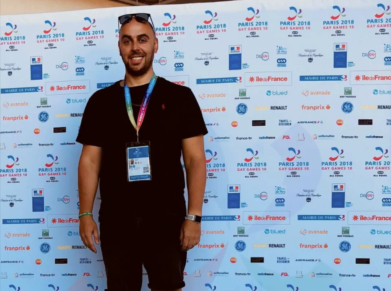 Roland Hempell, who competed with Team Ireland at the Gay Games in Paris this year.