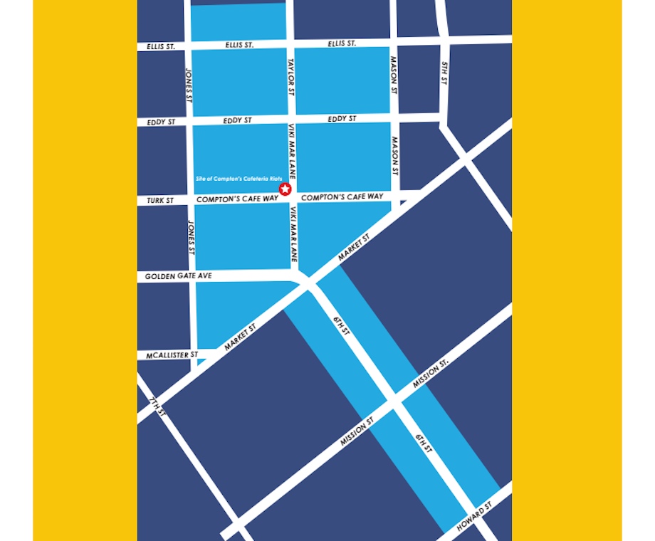 Map of compton - first transgender cultural district