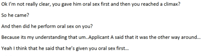 Questions that gay asylum seekers were asked by immigrations officers in Australia in 2012