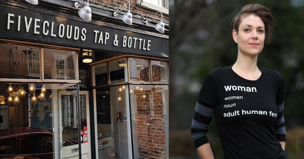 Pub and TERF that was barred from pub for wearing a t-shirt that was transphobic