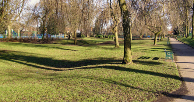The park where the hate crime occurred.