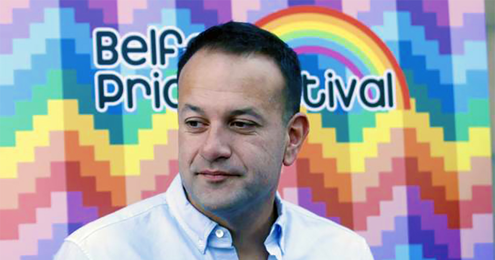 Taoiseach Leo Varadkar at Belfast Pride, calling for marriage equality in the North.