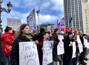 ROSA protesters at the International Women's Day protest in Dublin
