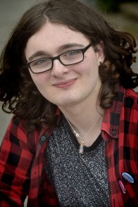 A young trans person at the launch of the Youth Work Ireland resource