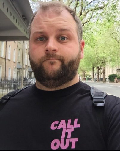 Davy Quinlivan, sharing his thoughts on corporate involvement in Pride