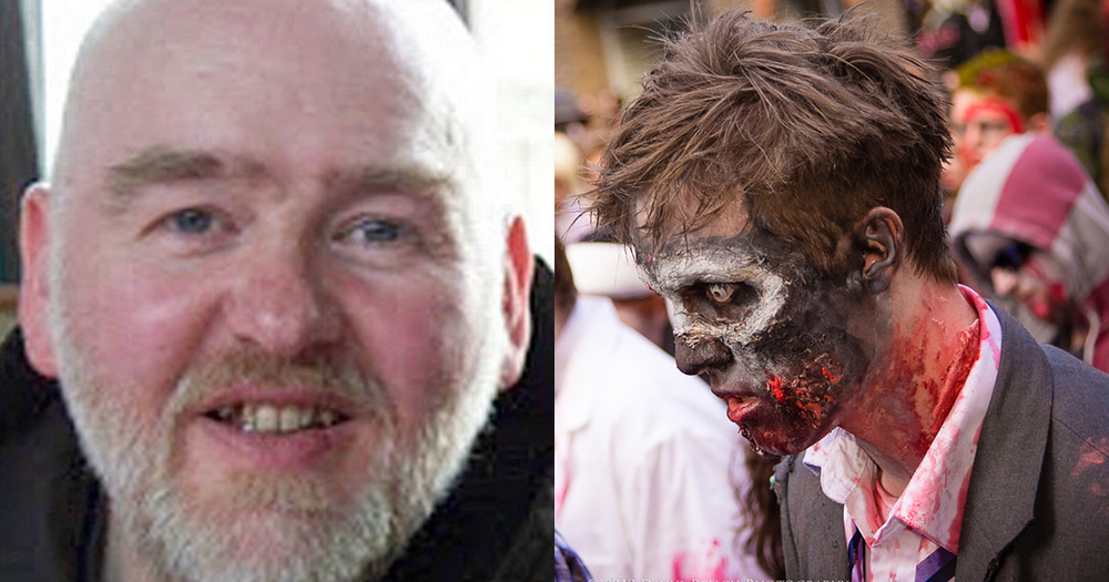 Kilkenny cleric Brother Tom Forde and zombie
