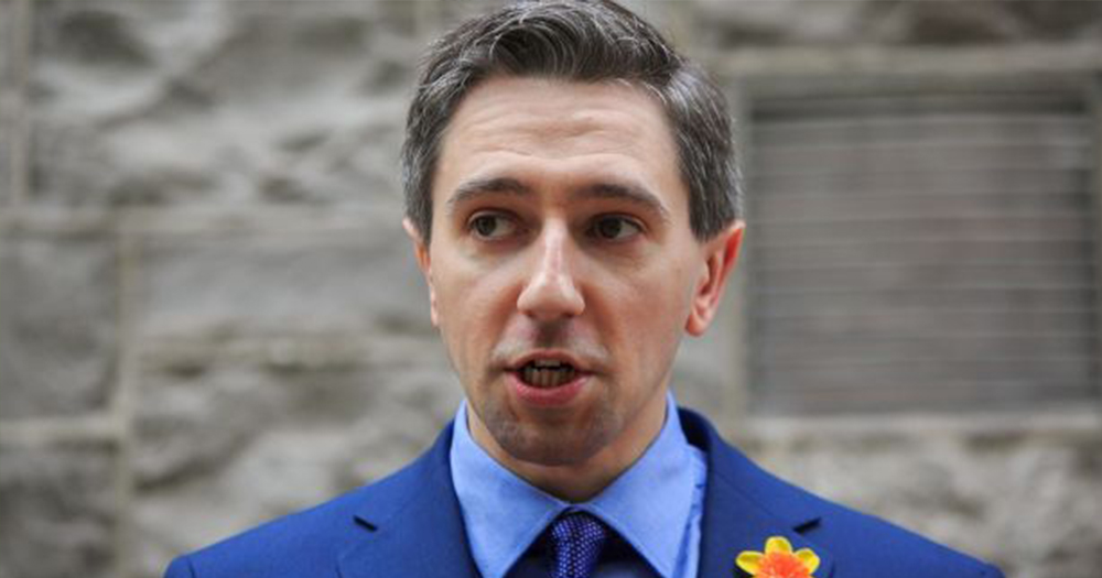 simon harris stand in front of building PrEP