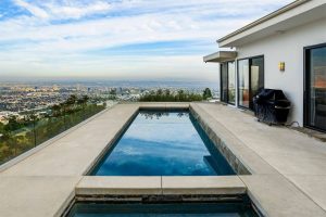 inground pool in home of rupaul