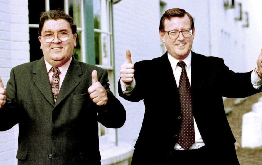 David Trimble and John Hume in 1998.