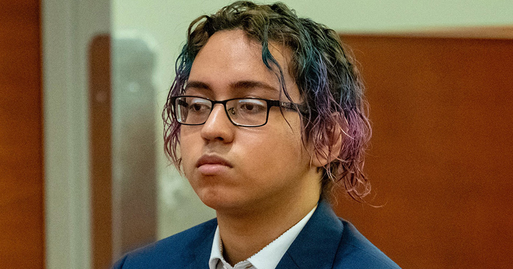 Gay teen Abel Cedeno during the trial over the fatale stabbing of a classmate in a Bronx school.