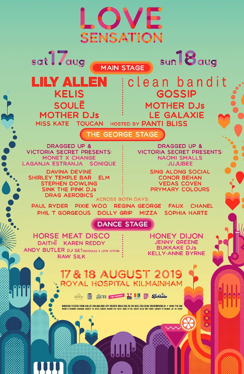 Love Sensation line-up