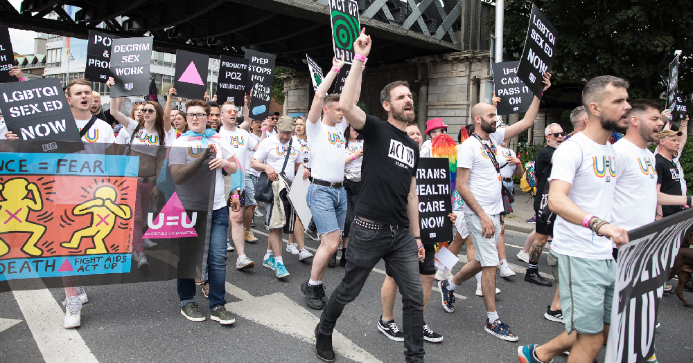 ACT UP Dublin at Dublin Pride Parade