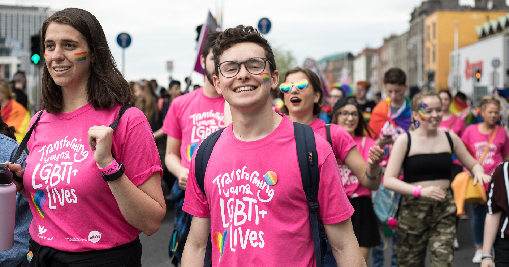 Dublin Pride Parade BeLonG To Youth Work Ireland