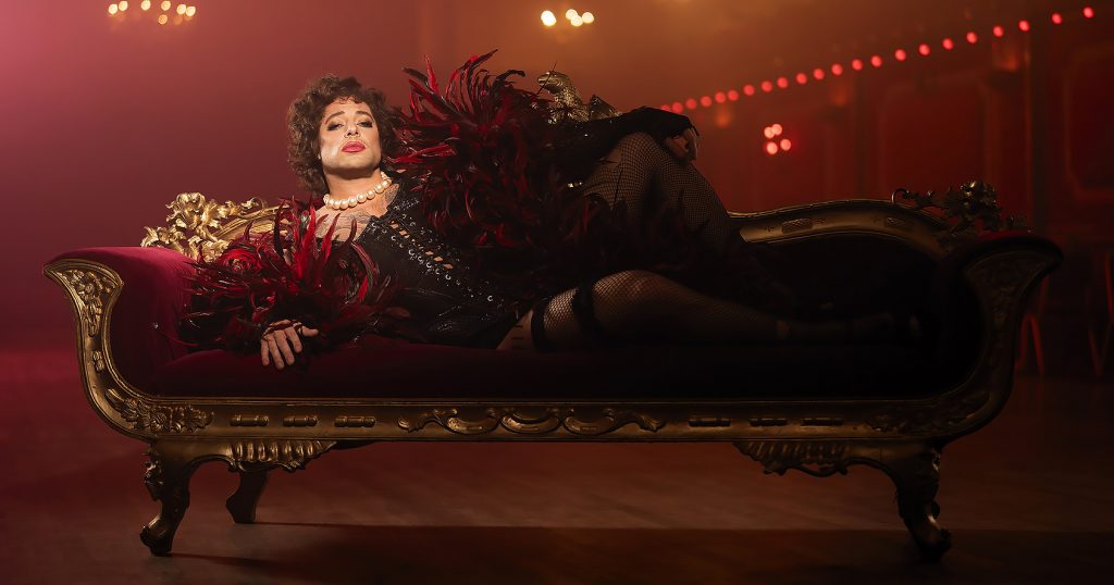 Duncan James as Frank-N-Furter in the Rocky Horror Show