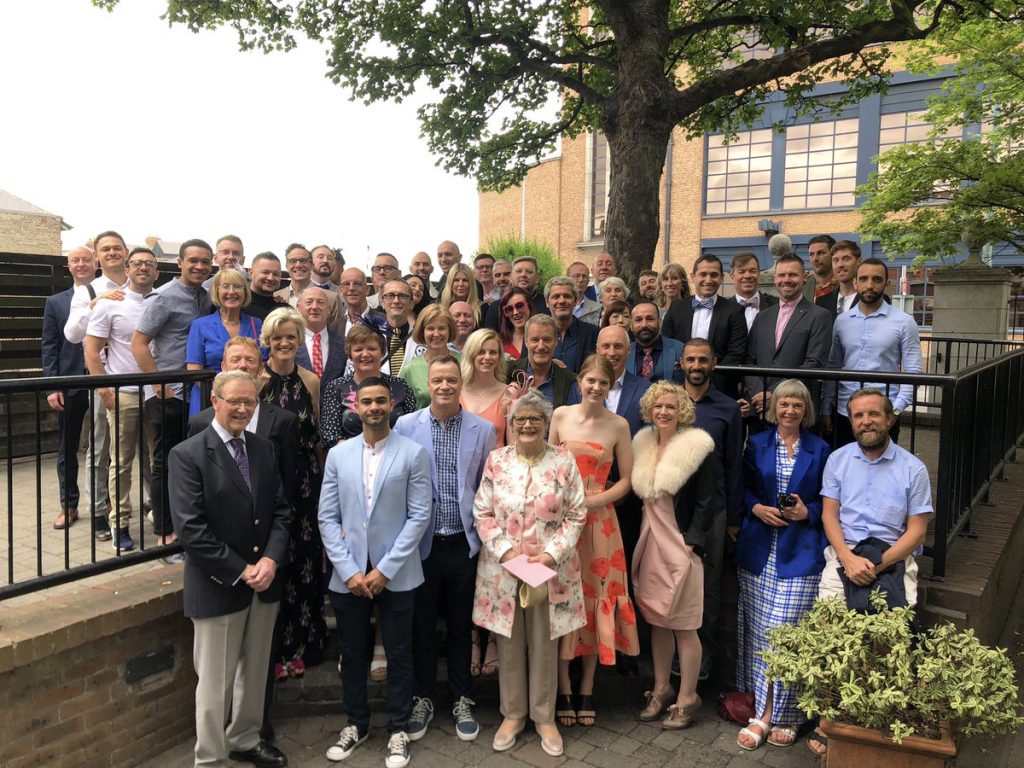 Rory O'Neill, husband Anderson Cabrera and guests