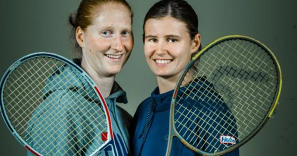 Same-sex couple Alison Van Uytvanck and Greet Minnen compete as doubles team at Wimbledon