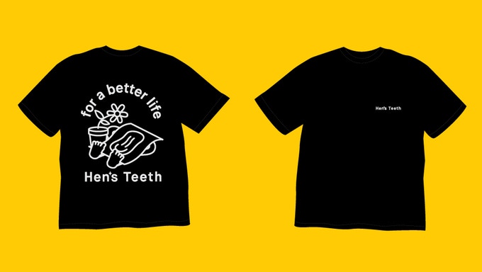 Hen's Teeth limited edition t-shirt for funders