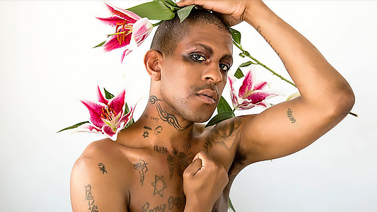 Rapper and performance artist Michael David Quattlebaum Jr, or ‘Mykki Blanco’ onstage