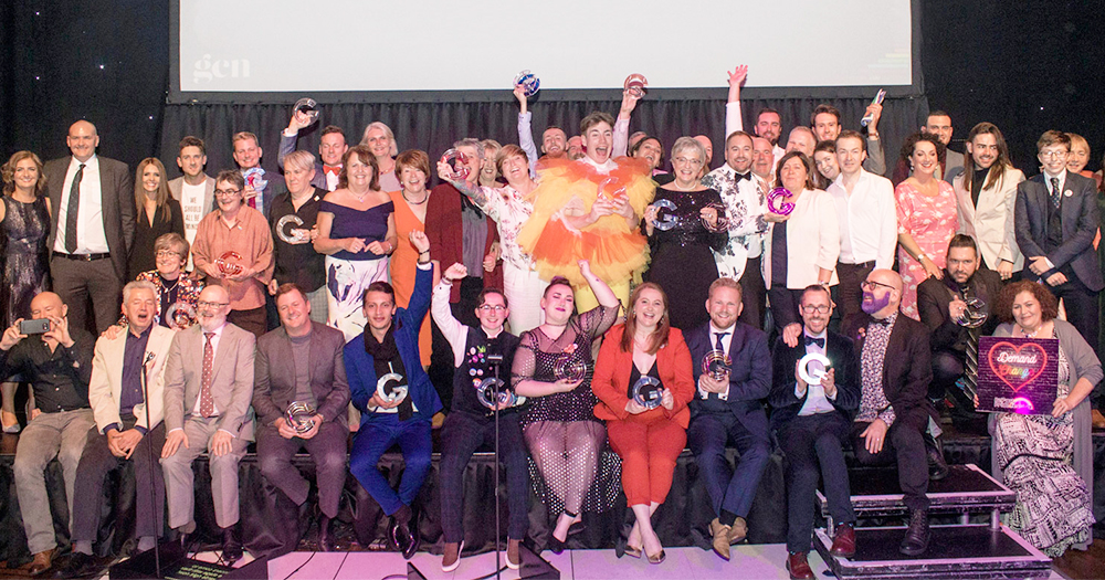 A group of winners at the GALAS 2020
