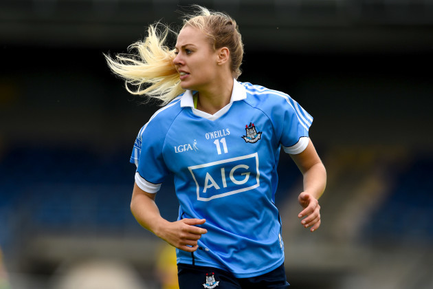 GAA star Nicole Owens running during a match