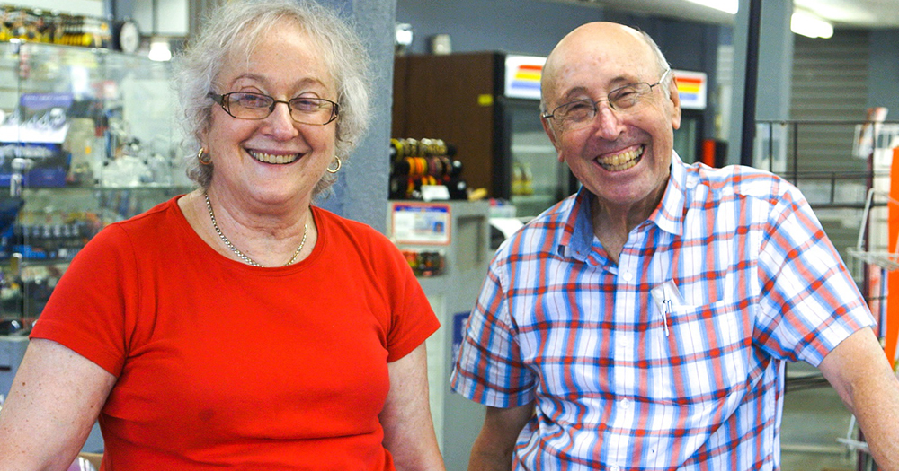 Karen and Barry Mason pictured smiling