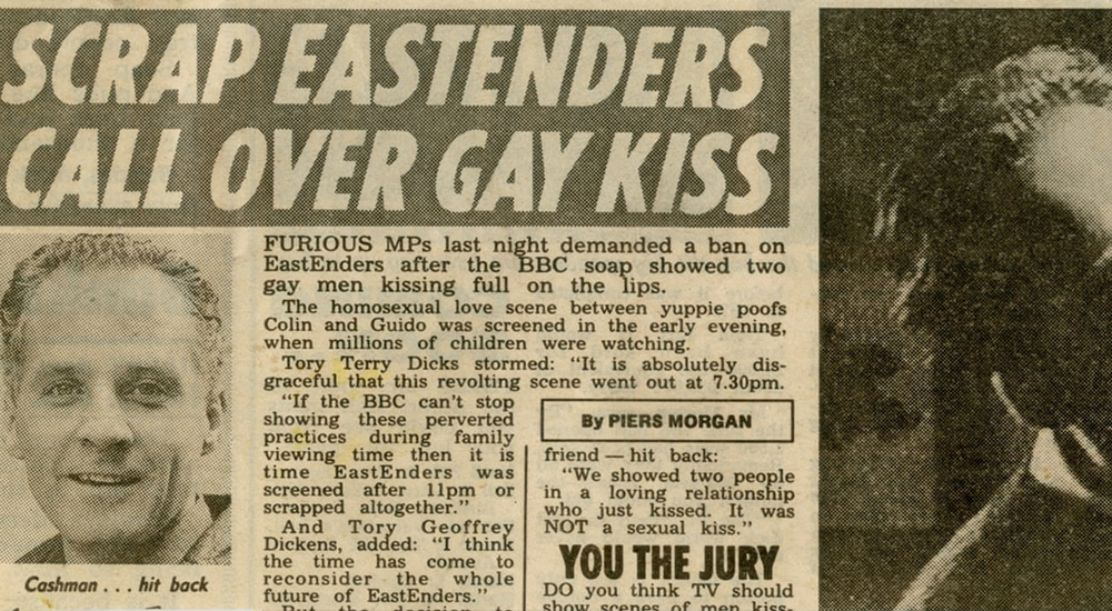 Eastender's kiss