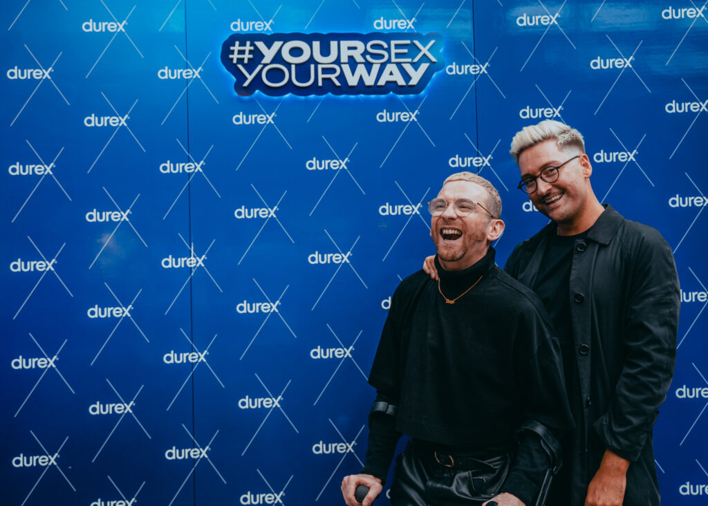 Paddy Smyth and Rob Kenny at the Durex campaign launch.