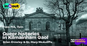 The exterior of Kilmainham Gaol, an overcast sky above