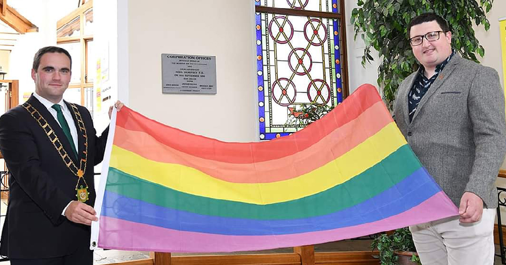 Drogheda Pride rainbow flag