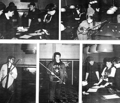 Collages of group of women in lesbian spaces in Ireland