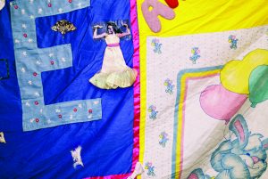 A patch from a quilt