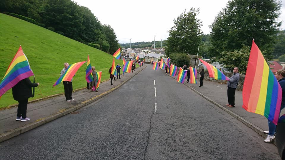 rainbow Guard of Honour on the road