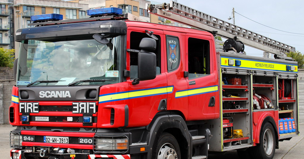 National Fire Safety Week 2020: Westmeath Fire and Rescue Service truck.